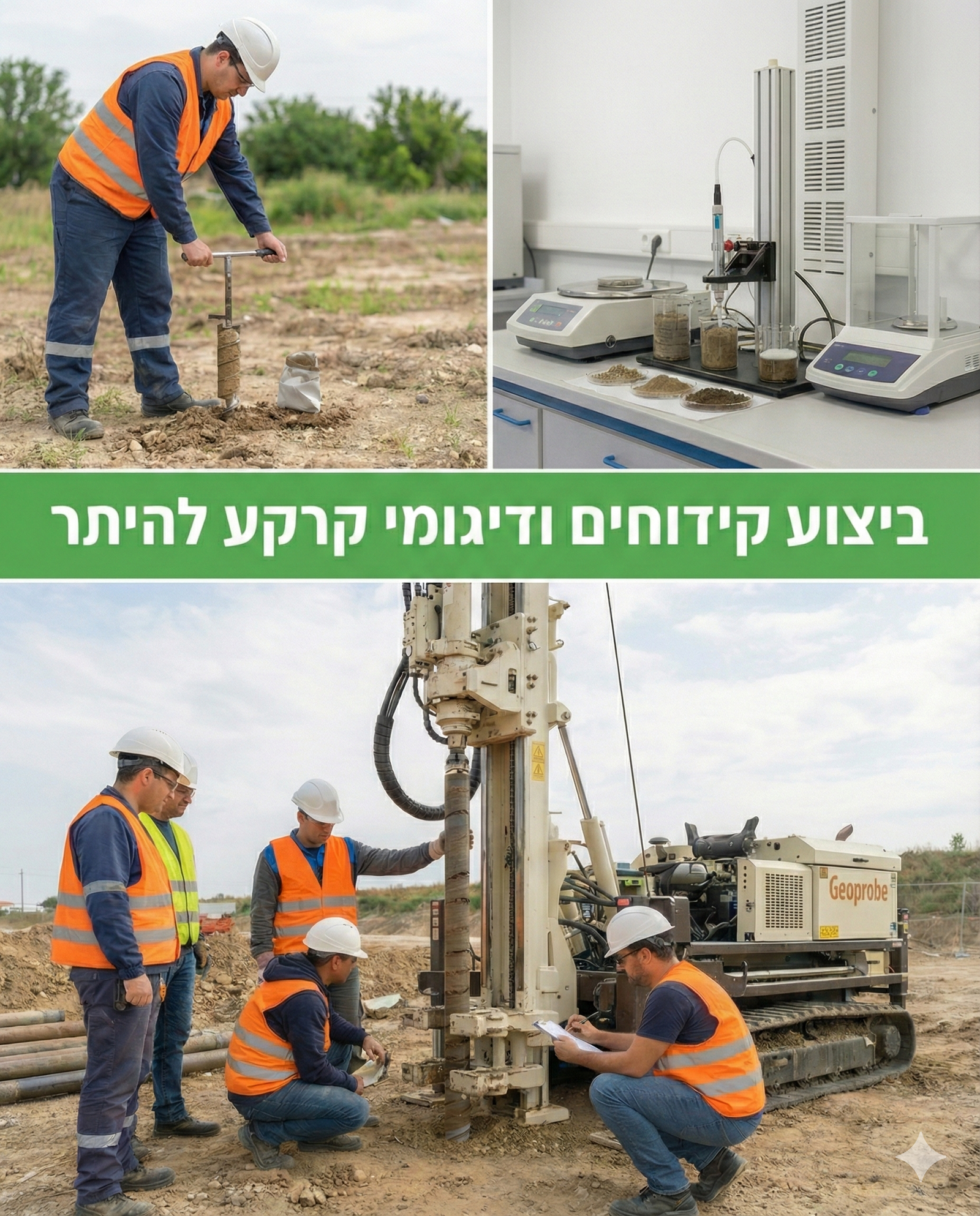 ביצוע קידוחים ודיגומי קרקע להיתר